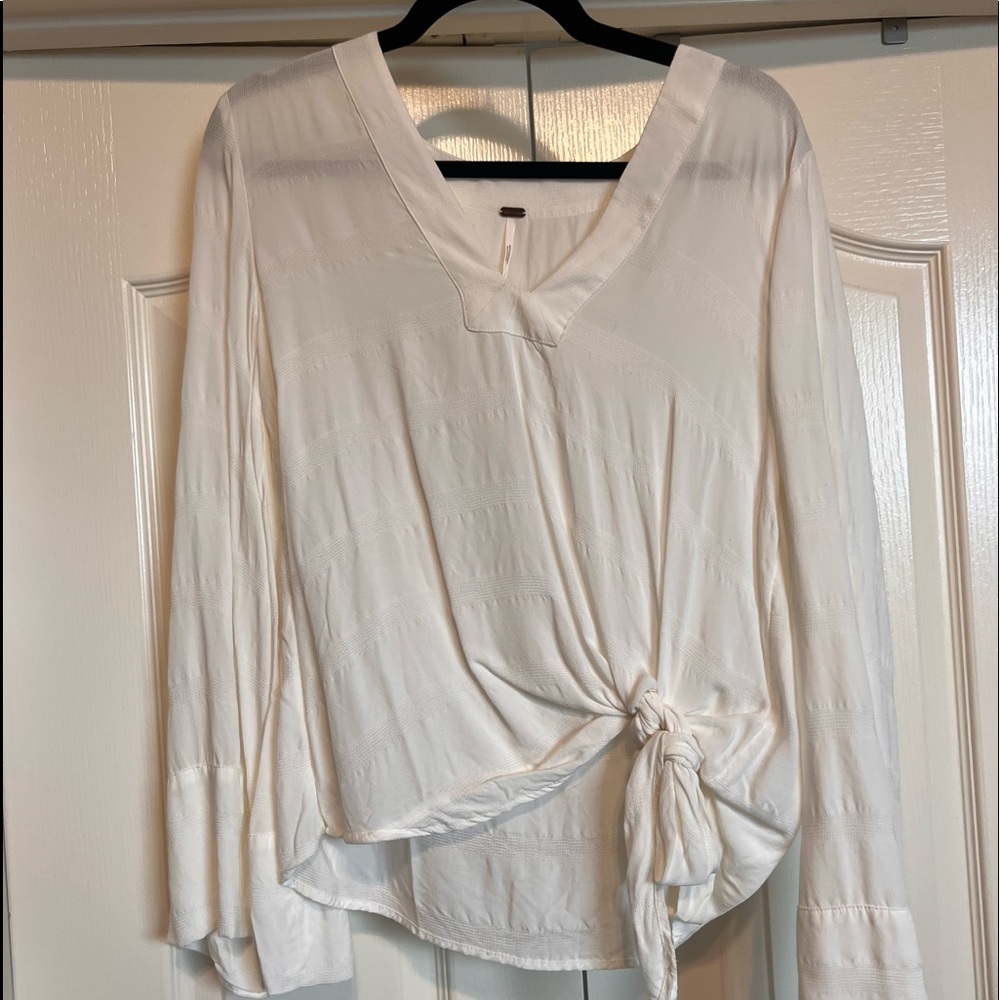 White free people long sleeve